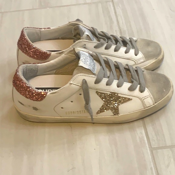 Golden Goose Gold Glitter Superstars - Picture 2 of 4